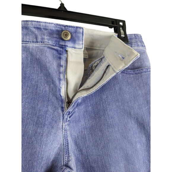 Chico Jeans Women's 0.5 Platinum Denim Purple Distressed 5 Pocket Straight Leg - Picture 3 of 12